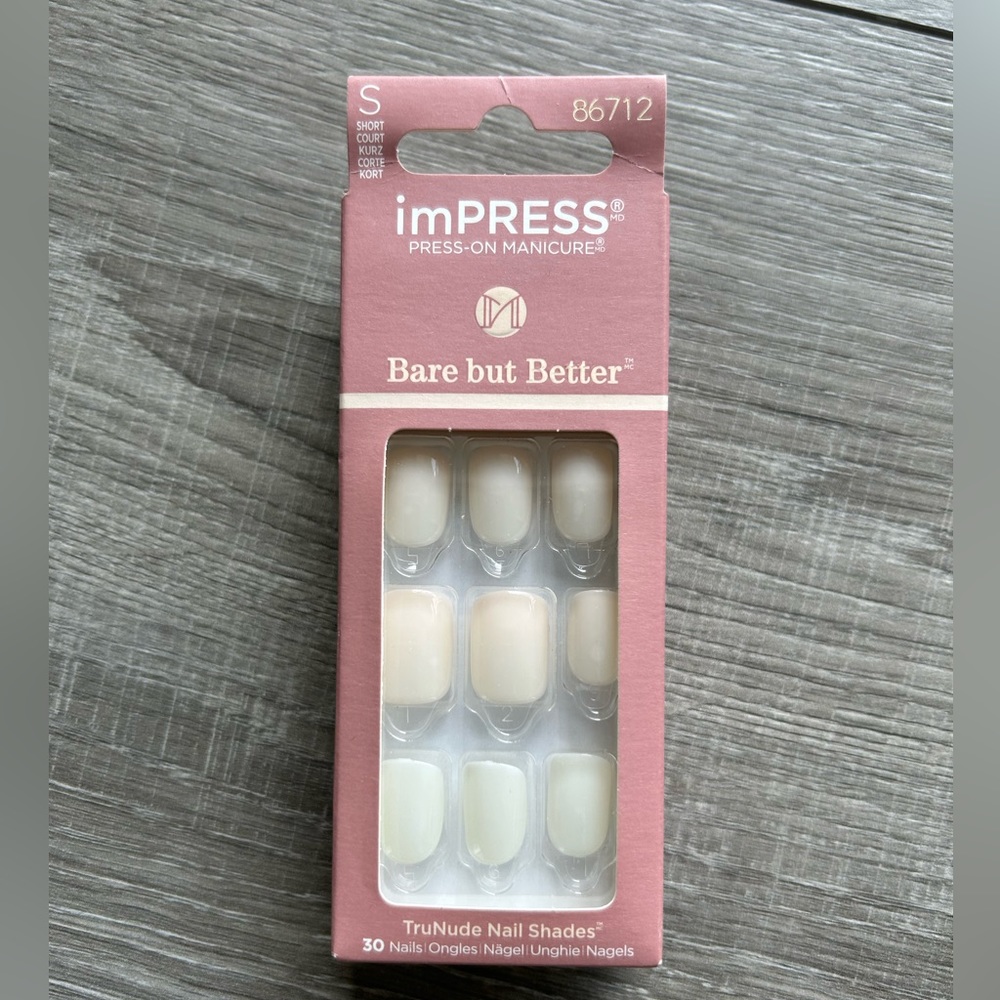 ImPRESS, press on manicure, short